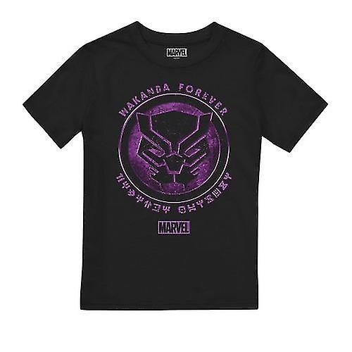 Black Panther Childrens/Kids Scratch T-Shirt