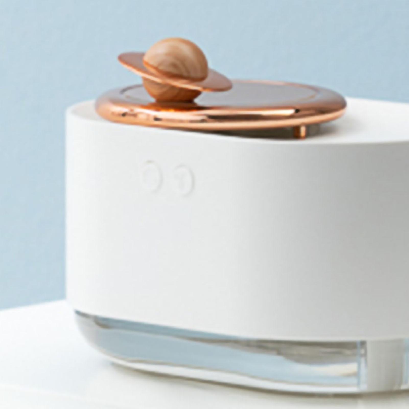 Spray Humidifier Rotating Planet Mini 300ml USB White 5.3x3.5x3in