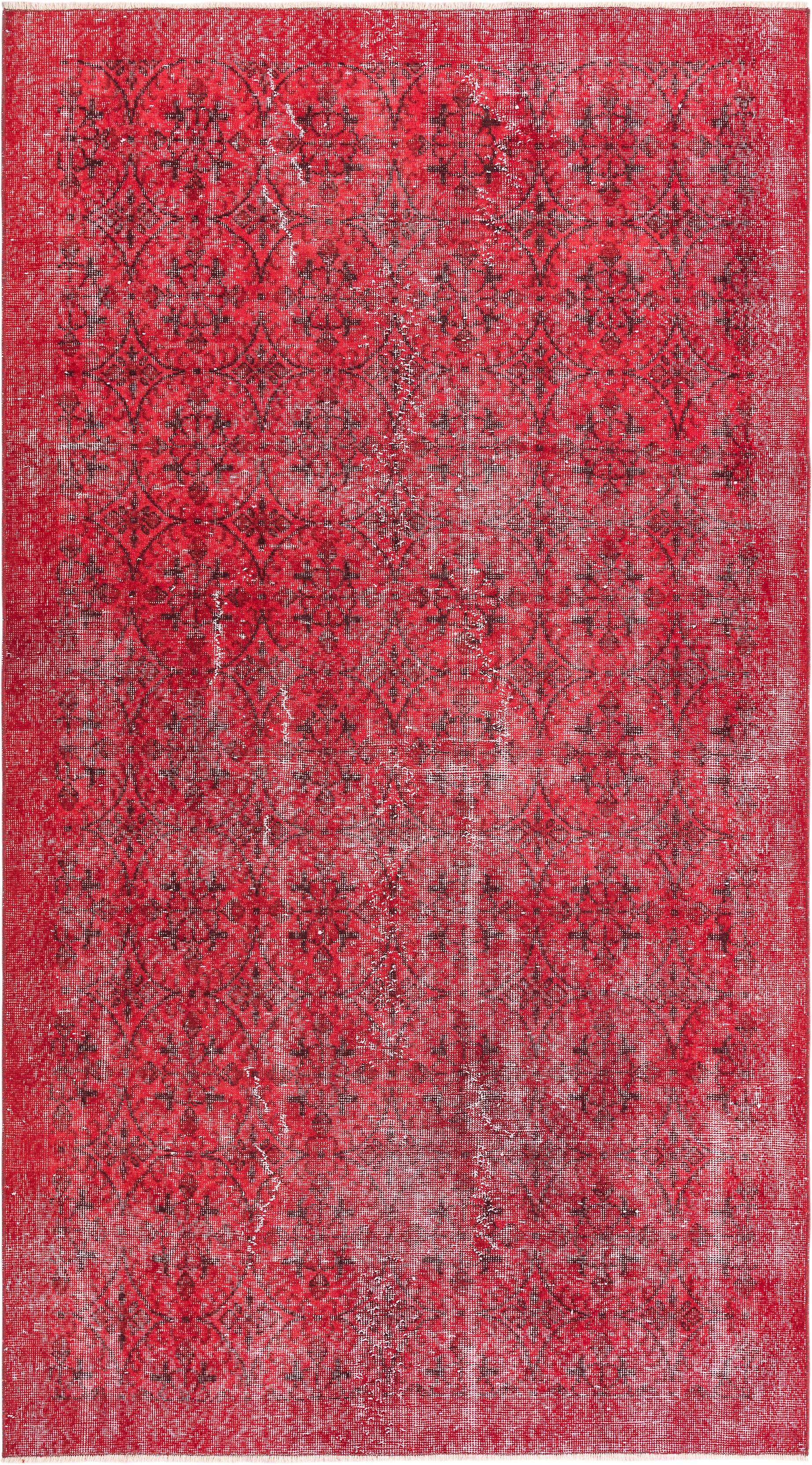 Hadorn Ultra Vintage 152x274 带红色手工制作的火鸡地毯