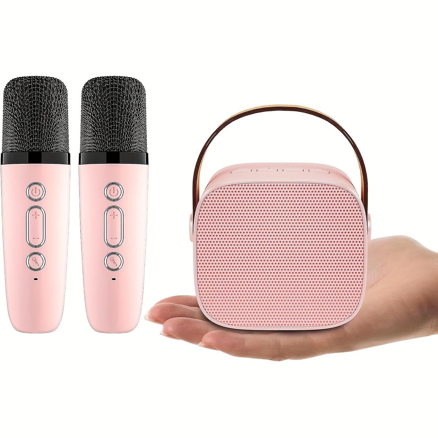 Children's Karaoke Machine, Pink And Blue Dual Microphones, Suitable For Gifts For Children,
