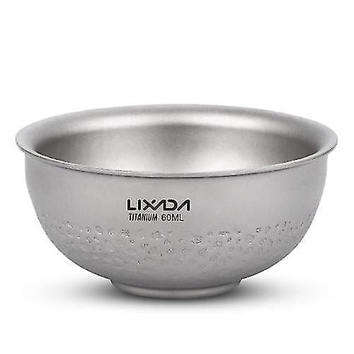 כלי בישול מחנאות כלי אוכל 60ml טיטניום כפול קיר תה משרד ביתי מיני בחוץ