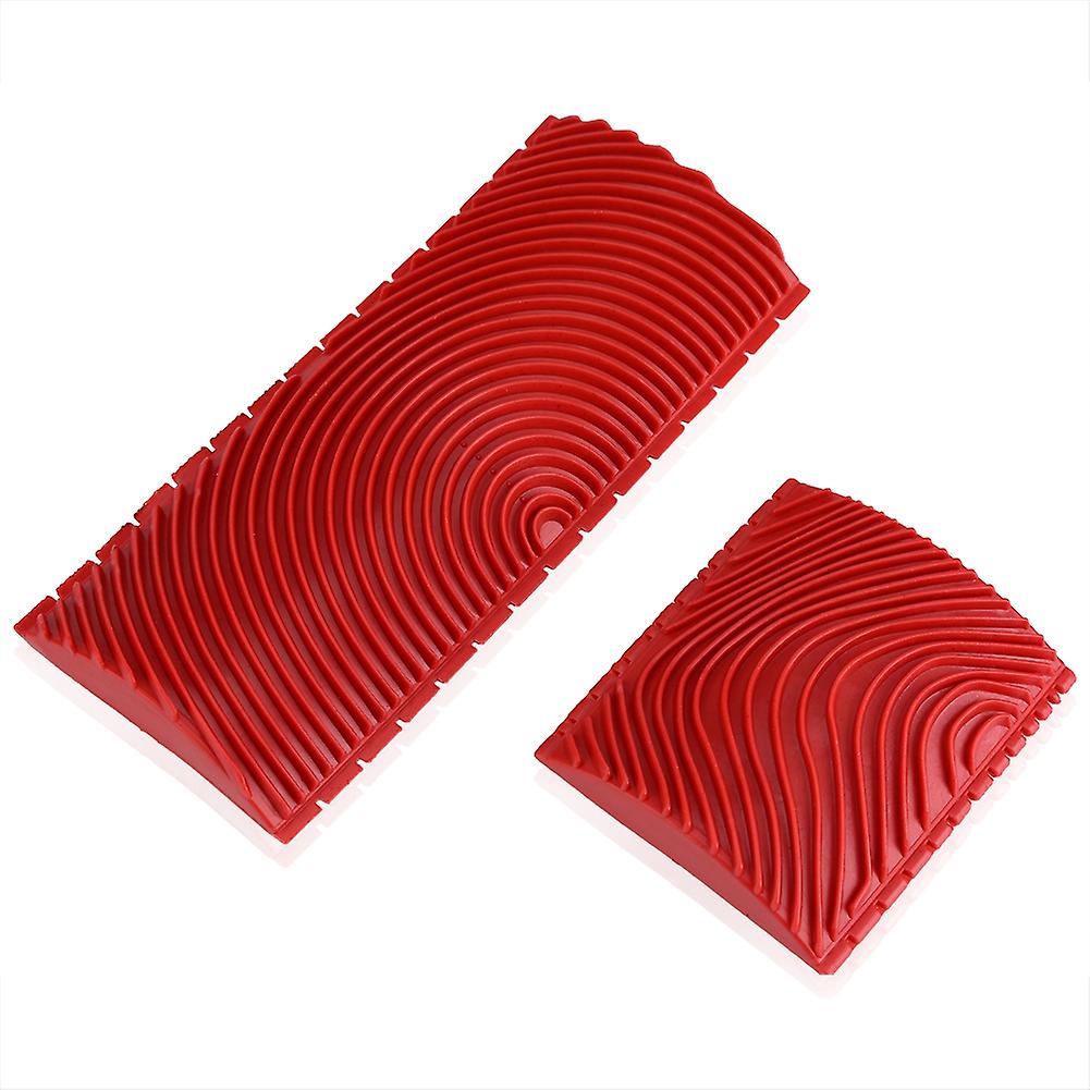 Pcs Rubber Wood Graining Wall Brushes Painting Tools Texture Pattern Buffing Tool Red