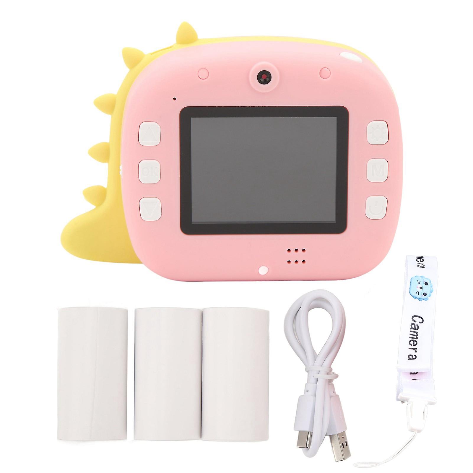 Kids Instant Camera 12MP 8X Zoom Dual Camera Support WiFi APP 800MAh Rechargeable Kids Digital Camera for Printing