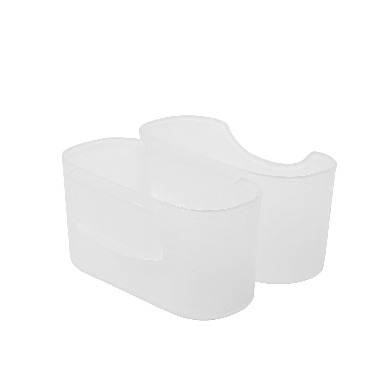 2Pcs Seasoning Storage Box Multi-use Snap-in Design Storage Box Hanger for Refrigerator