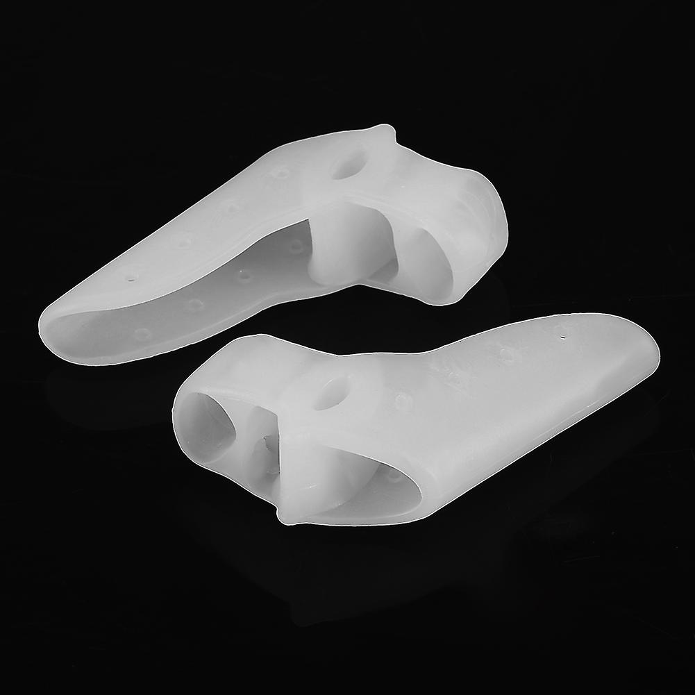2 Pairs Gel Toe Separators for Bunion, Hallux Valgus, Hammer Toes, Non-Slip, Breathable and Soft