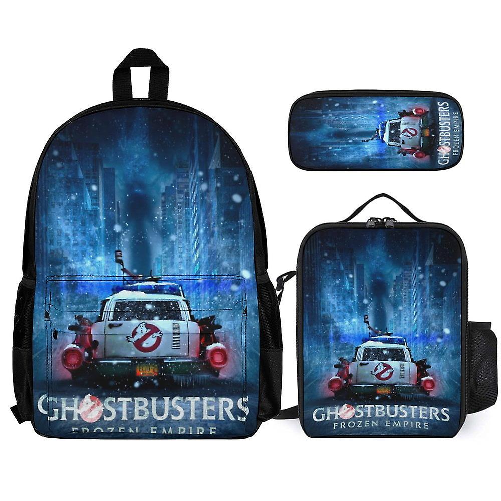 Ghostbusters 3Pcs Backpacks Sets with Lunch Bag And Pencil Case