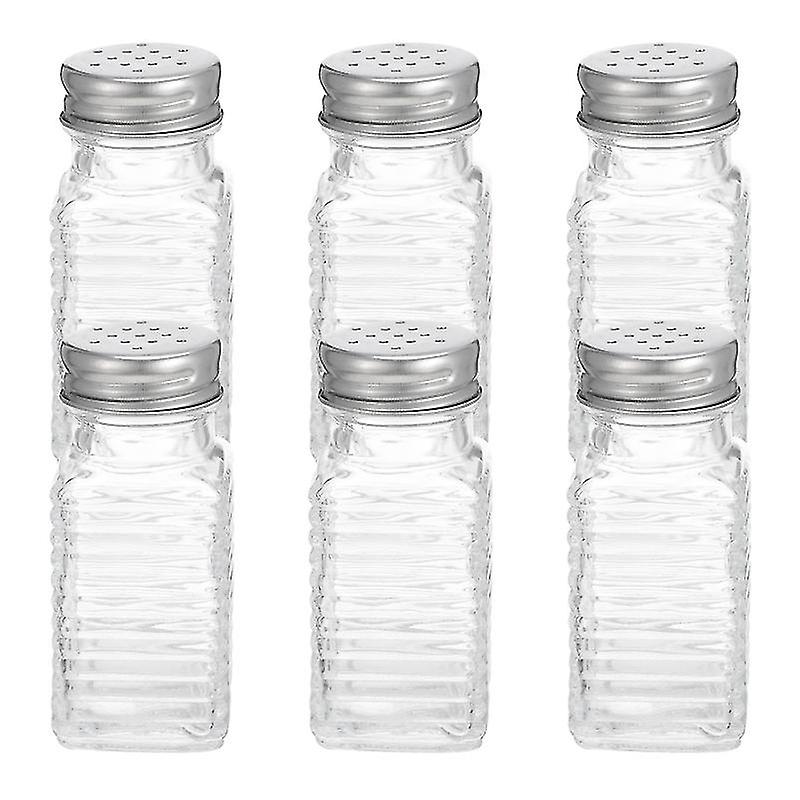 6pcs Glass Pepper Shaker