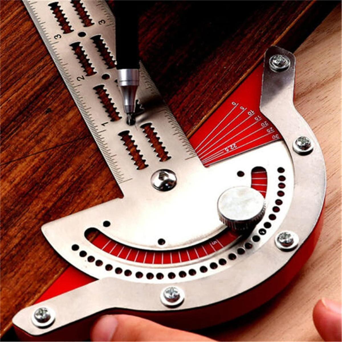 Woodworkers Edge Rule 15 Inch High Precision Protractors Angles Measure Tool Carpenter Tools
