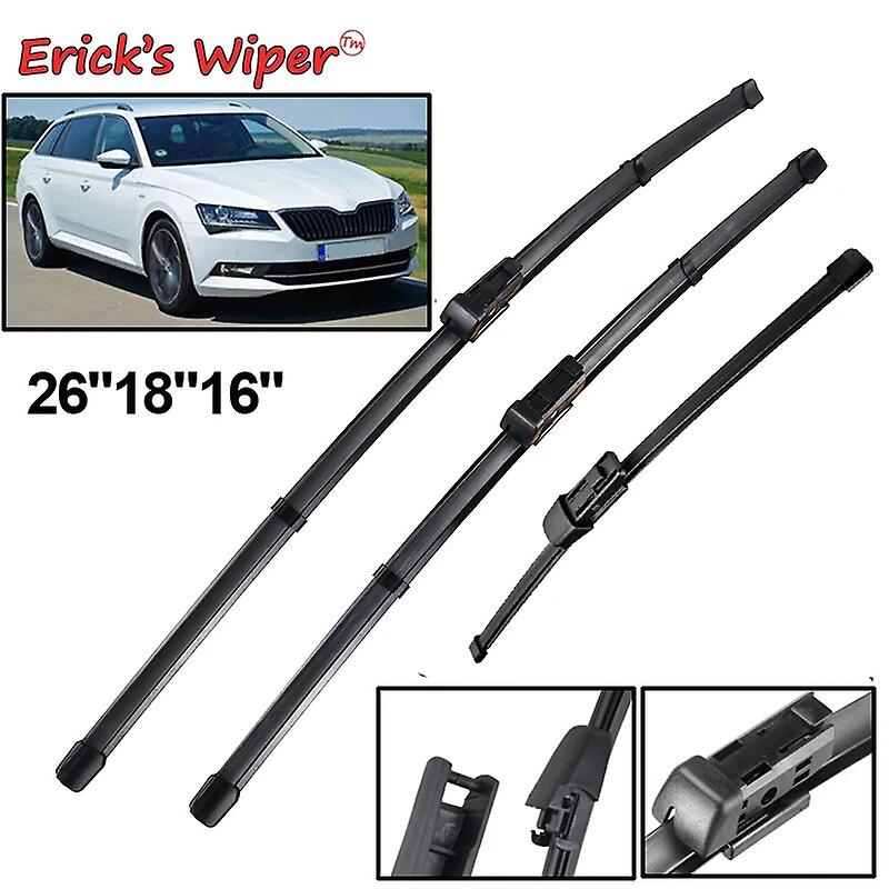 Wiper Lhd Front & Rear Wiper Blades Set For Skoda Superb B8 Combi 2015 - 2023 Windshield Windscreen Window 26"+18"+16"