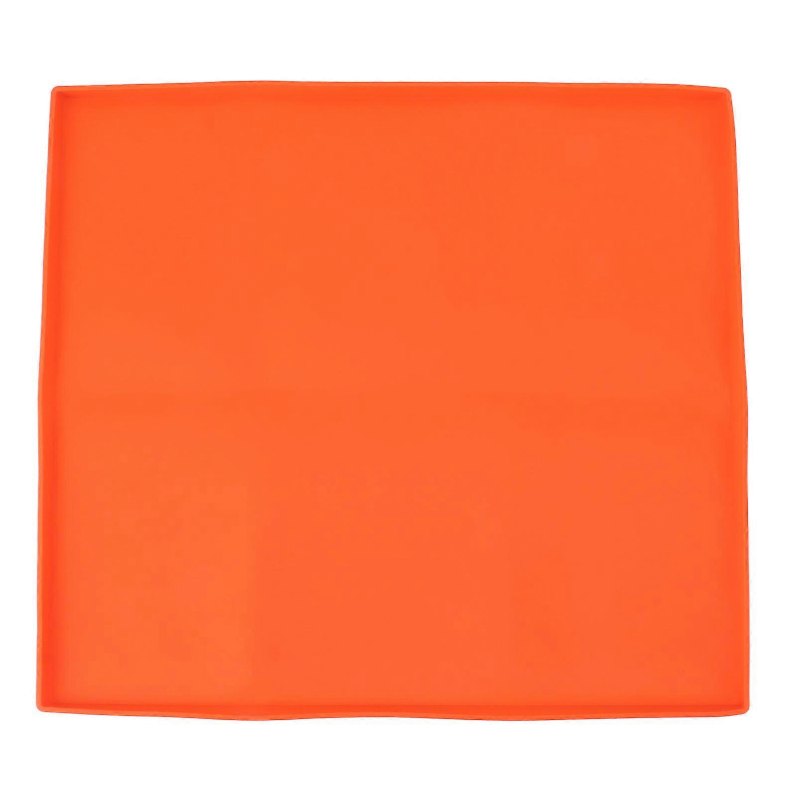 غطاء شواية من السيليكون المتين لحماية الشواية من حطام القوارض والصدأ طوال الموسم، بساط شواء 17 بوصة برتقالي