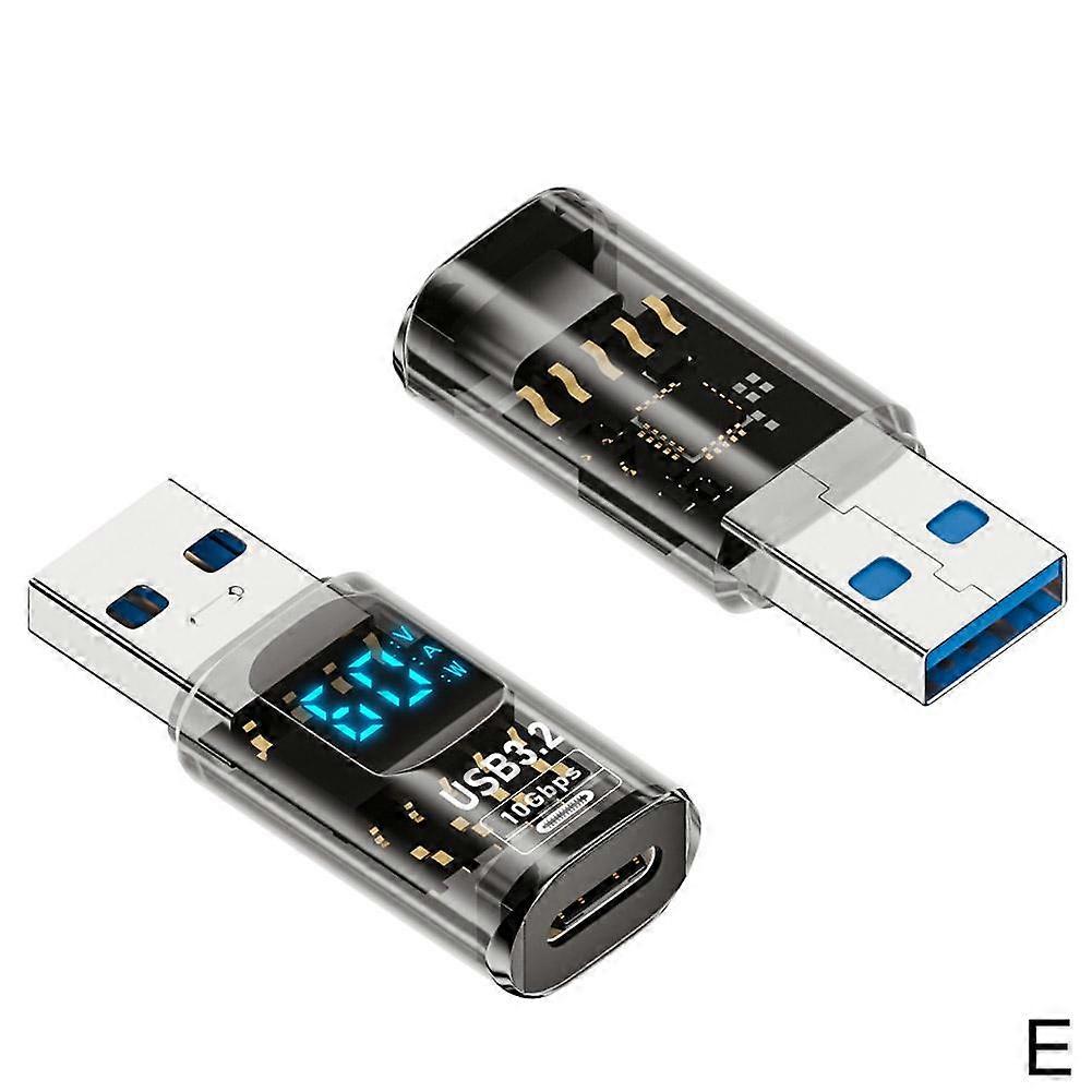 For USB C to USB Adapter with Digital Display 10Gbps High Speed Data Transfer and Fast Charging for Laptop Tablet Smartphone