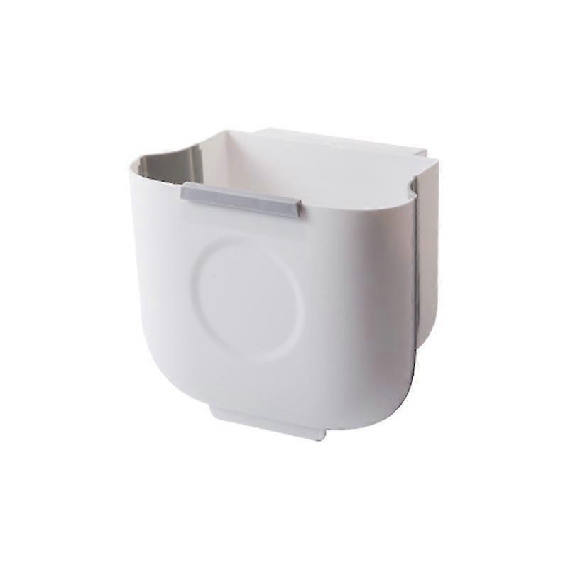 Foldable Paper Recycling Kitchen Trash Can - White