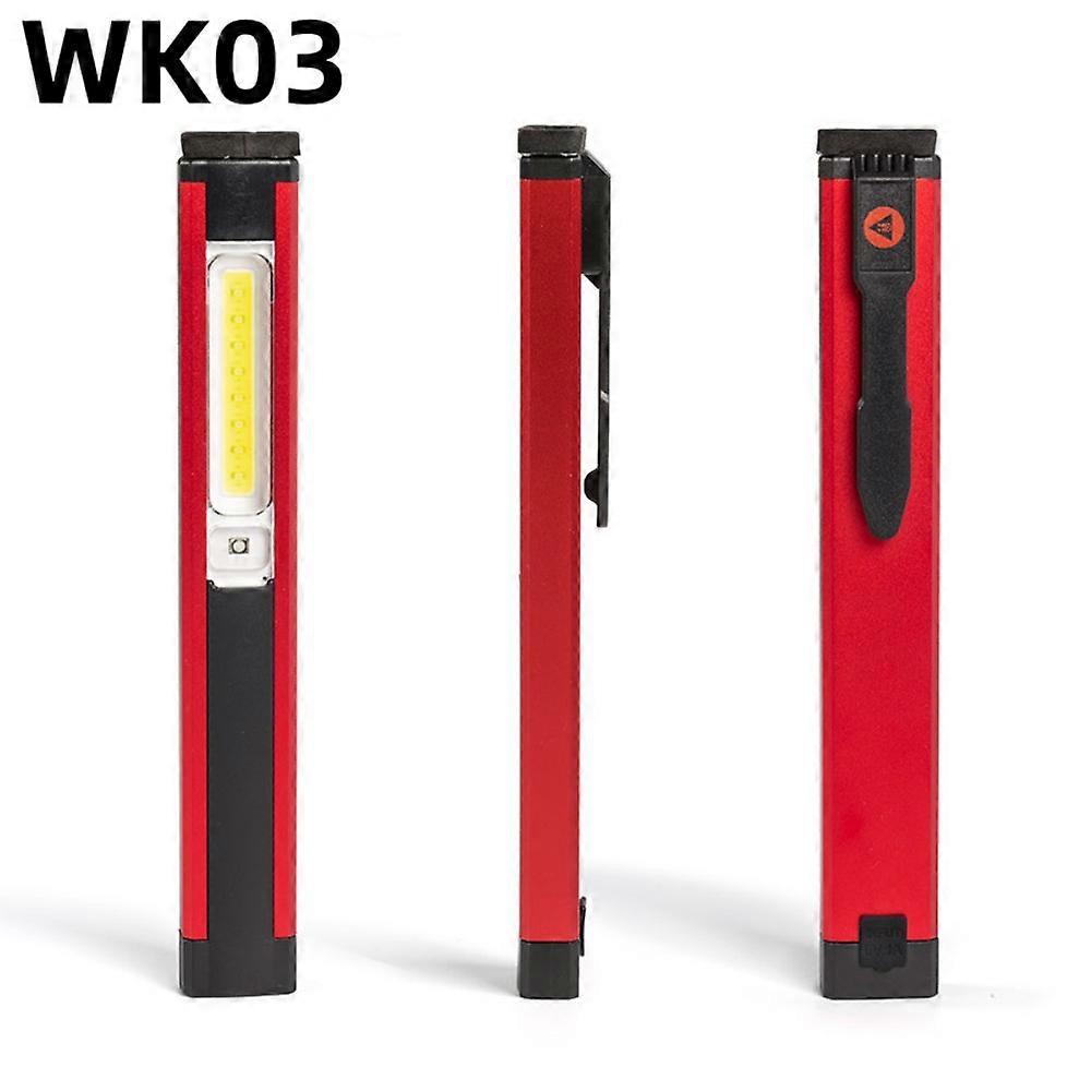 COB+LED Strong Light Flashlight USB Rechargeable 5-speed Work Light Magnetic Lamp Portable Led Torch For Outdoor Camping