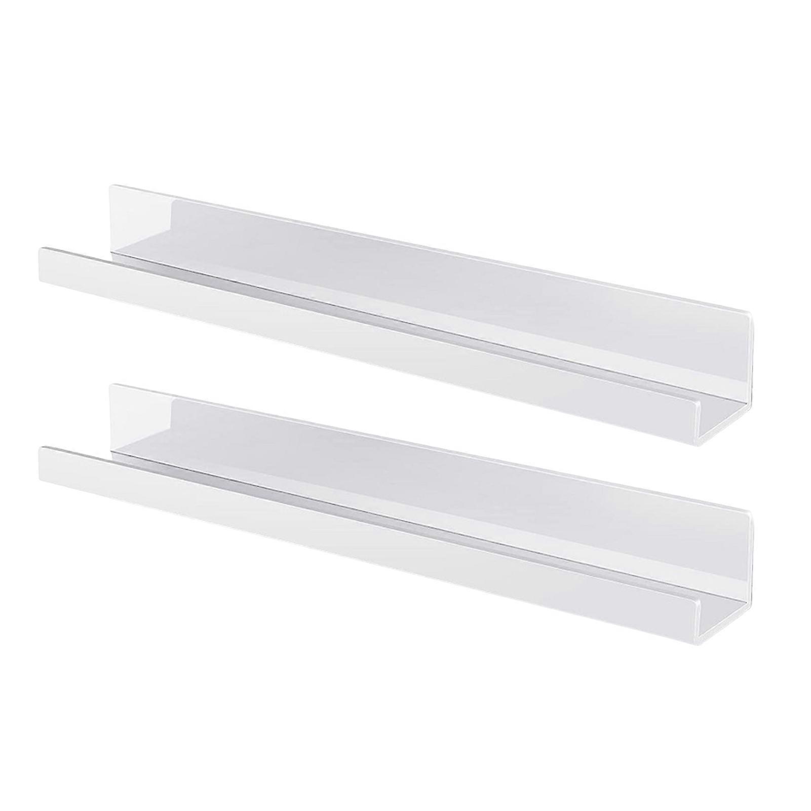 2Pcs Magnetic Bookshelf Whiteboard Reusable Metal Display Stand with Strong Magnetism Floating Book Holder