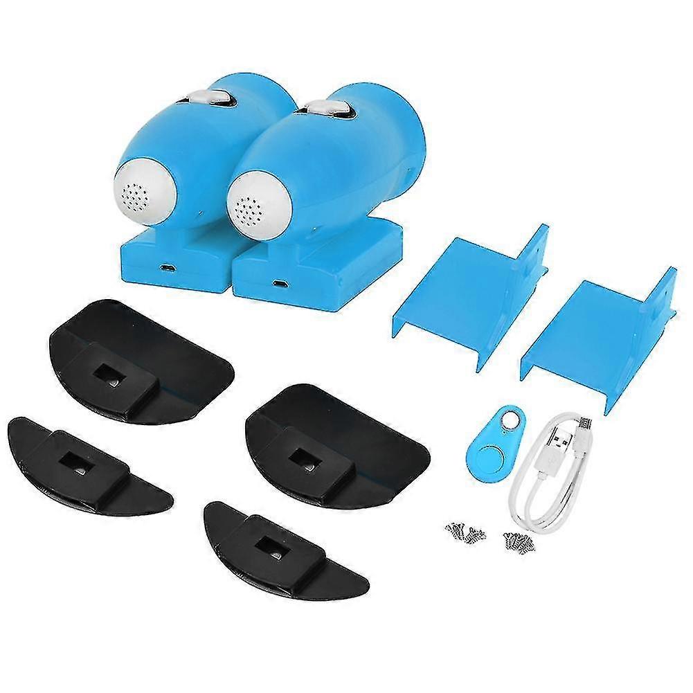 2Pcs music light sprayer with remote control for self-balancing scooter walker scooters blue