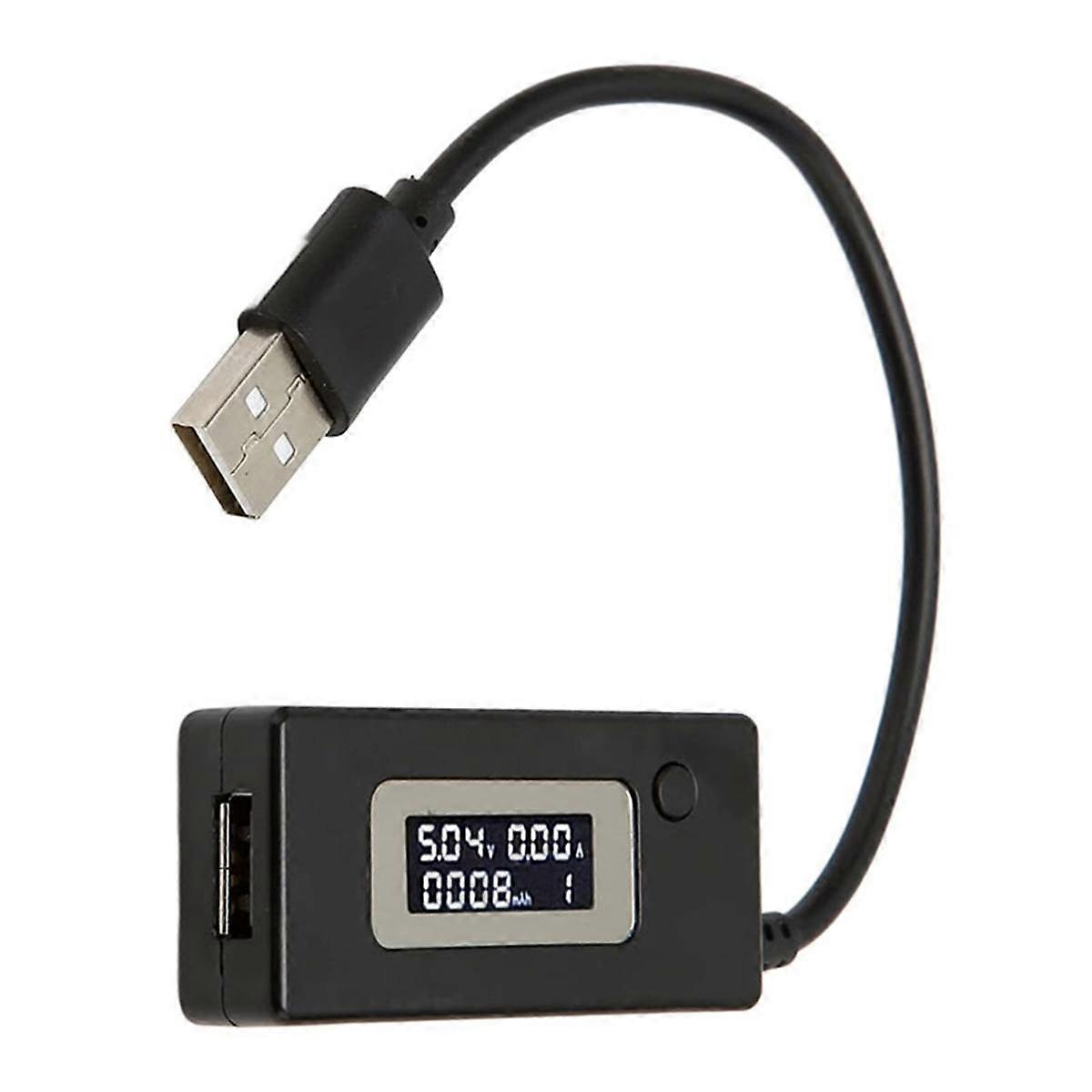 USB-spänning/ampere Effektmätare Multimeter Digital multimeter USB 2.0 multifunktions elektrisk testare Kapacitet.