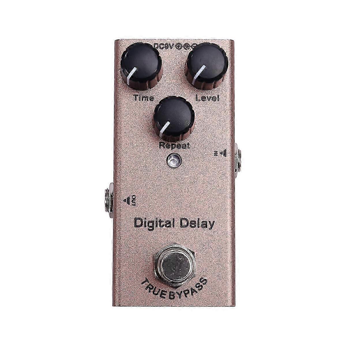Mini elgitarr effektpedal Elgitarrpedal Digital fördröjning för elgitarr