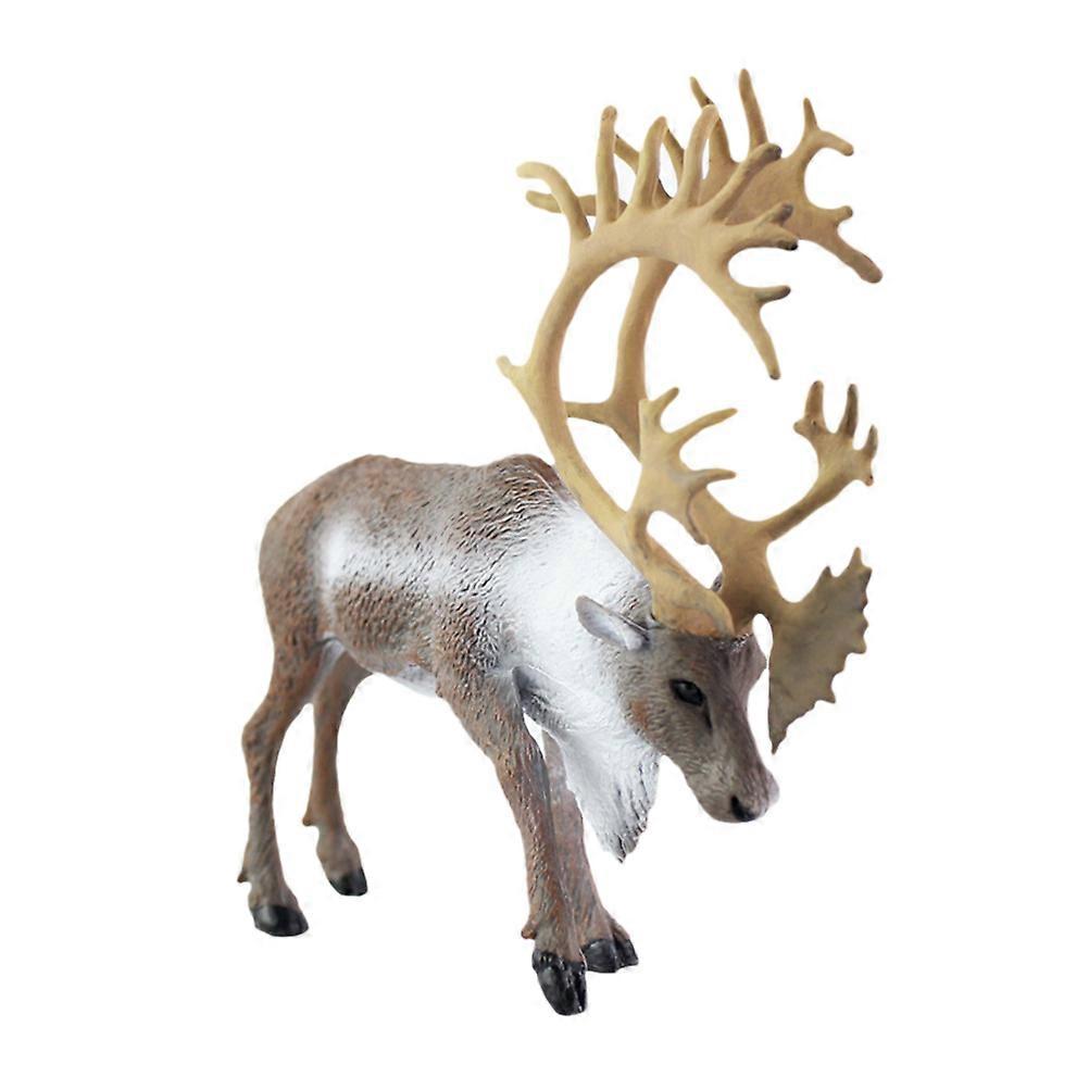 Decorative Reindeer Model Desktop Reindeer Ornament Animals Statue for Kids