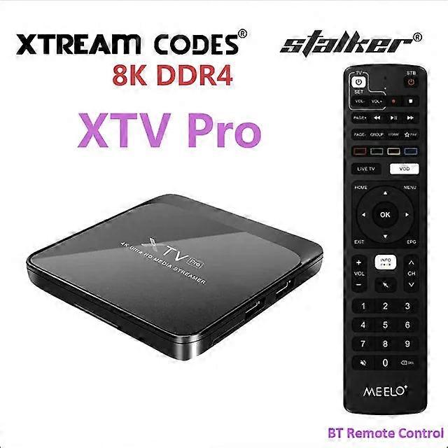 Meelo Plus Xtv Pro Amlogic S905x3 Tv Box Stalker Ddr4 2gb Xtream Codes Portal 1000m Ethernet Dual Wifi 8k H.265 Vs Se2 Lite