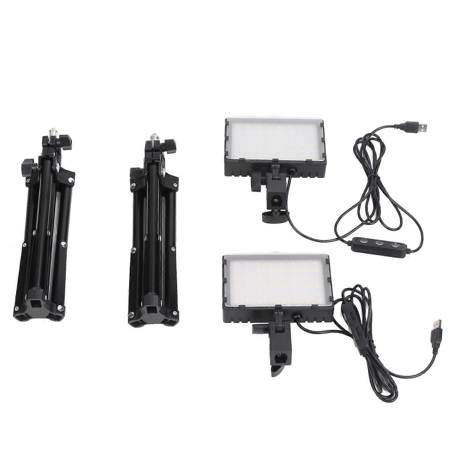 LED γεμίζει το φως Dimmable 6000K USB LED τηλεοπτικό φως με ρυθμιζόμενο τρίποδο για τηλεοπτική φωτογραφία συνεχούς ροής κλήσεων συνδιάσκεψης