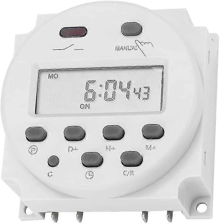 Ajastinkytkin 12v 16a Digitaalinen Elektroninen Lcd-aikarelekytkin Ohjelmoitava Lcd Digitaalinen Mikrotietokone Mini-ohjaus Power Timer Switch Cn101a