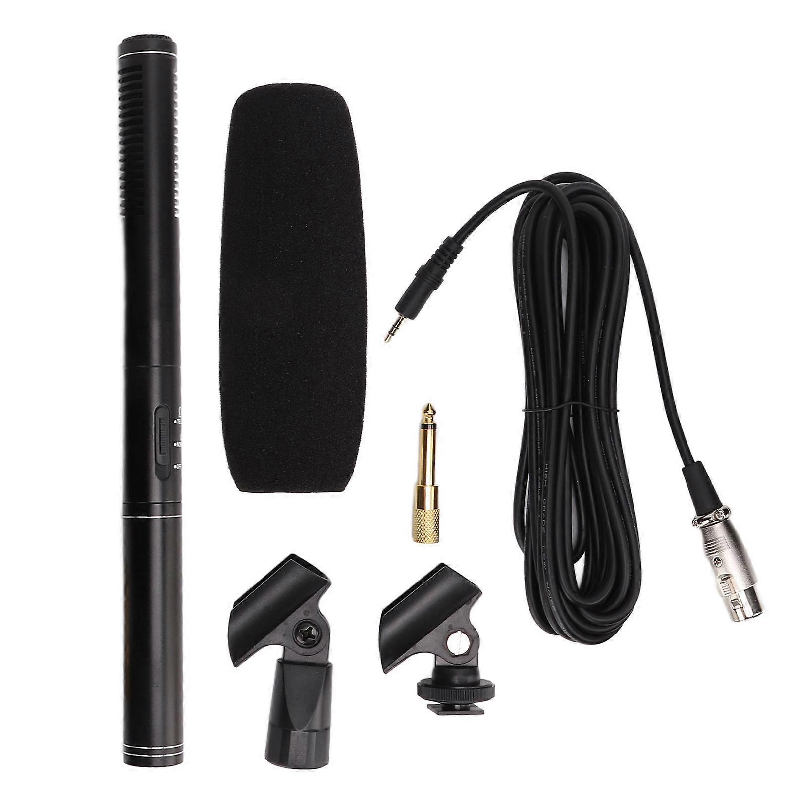 Interview Microphone Camera Condenser Mic High Sensitivity for Meeting Recording