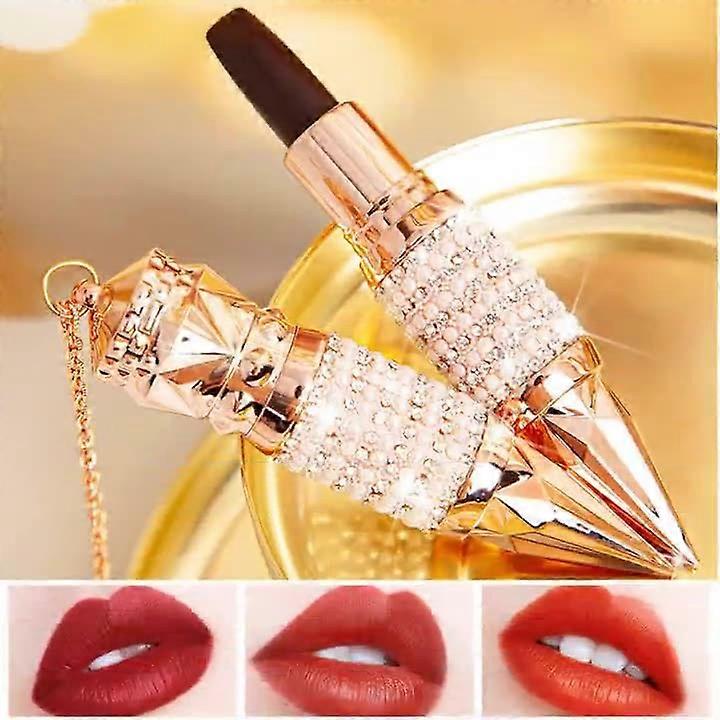 Queen'S Scepter A Tri-Color Lipstick, Non-Fading Non-Stick Lipstick,Moisturizing Moisturizing Non-Staining Lipstick,Queen'S Scepter Lipstick
