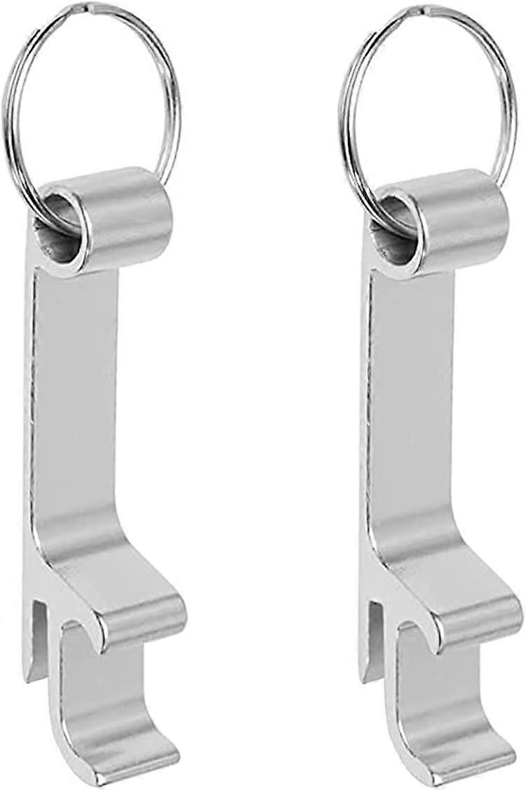 Set Of 2 Bottle Opener Keychains, Beer Bottle Opener Claw Bar Small Ring Beverage Key Ring, Mini Shaped Bottle Openers Silver Key Ring, Beer Bottle Op