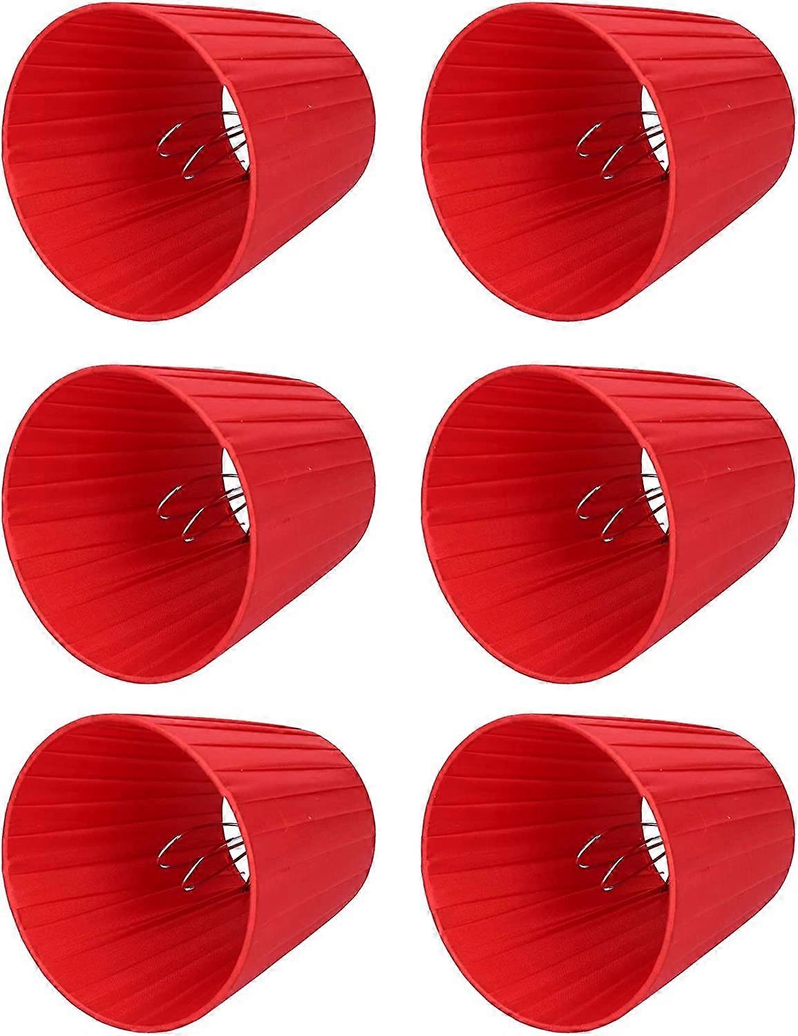 Pack of 6 Small Lampshades Fabric Lampshade, Bedside Table Lampshade Chandelierlight blue