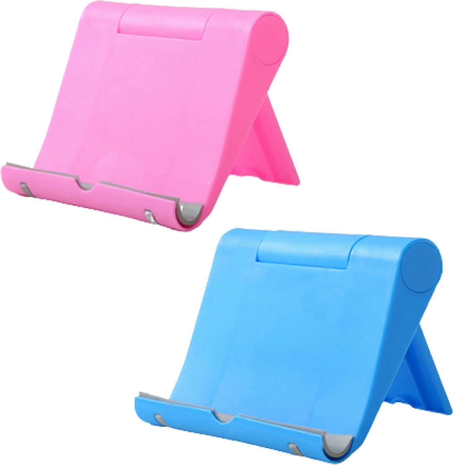 2 Pack Adjustable Folding Plastic Table Stand Compatible with Android Universal for All Smartphone