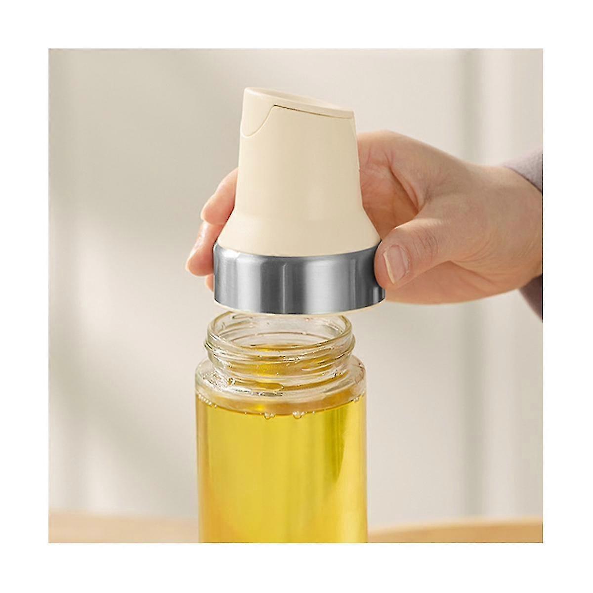Automatic Opening And Closing Oil Pot Glass Oil Kitchen Leak-proof Oil Tank Seasoning Container C