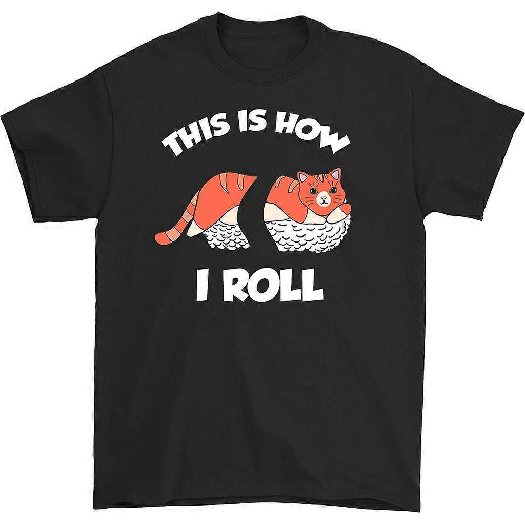 Tričko This is How I Roll Sushi Cat