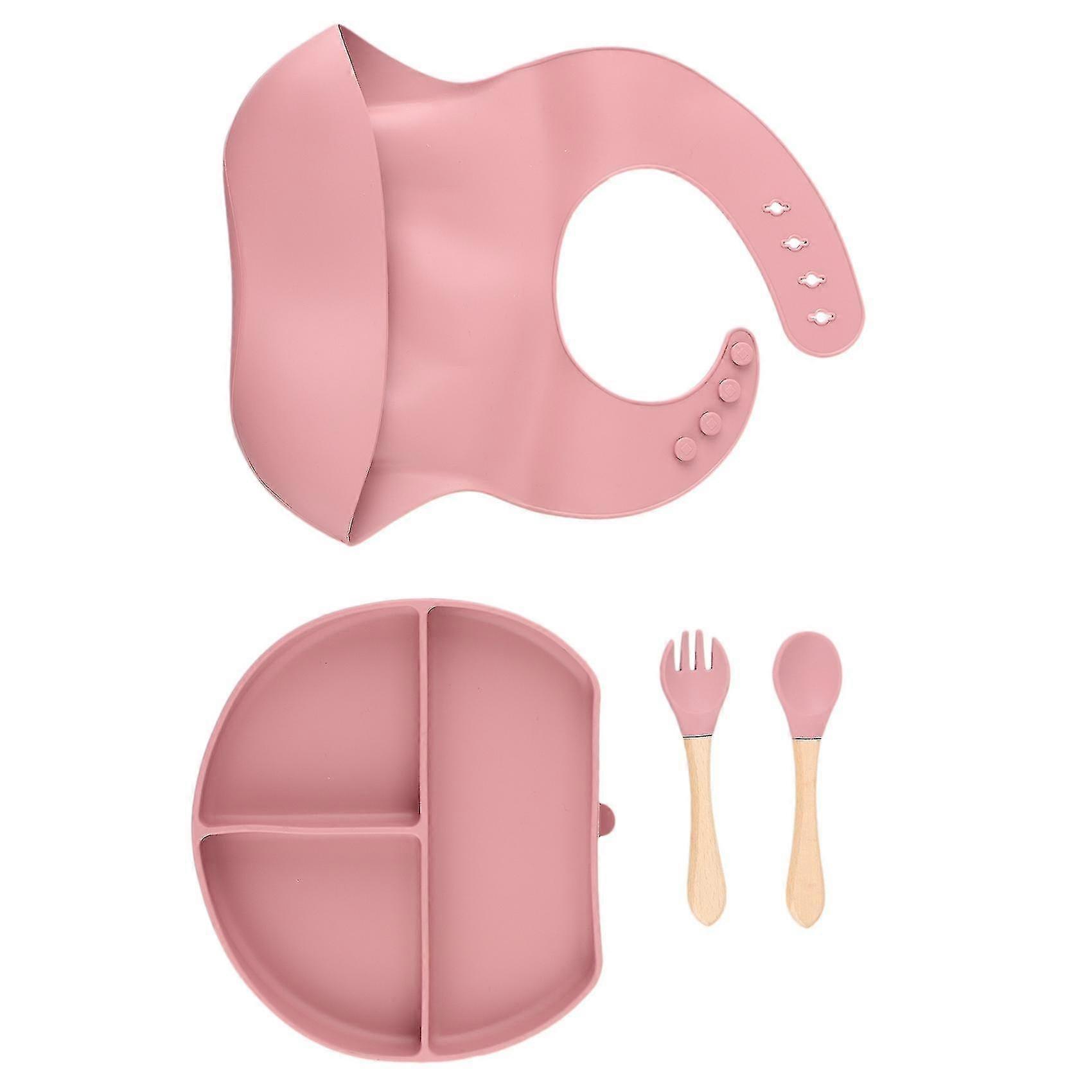 adjustable bib,spoon,compatible withk set compatible with kids compatible with infant self eating set 2