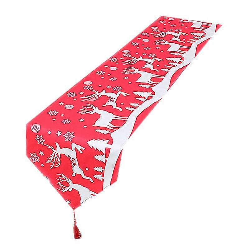 1pc Noël coton lin chemin de table Nappe rectangulaire classique européenne