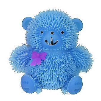 Squishy Toys 9cm Novelty Flashing Puffer Cute Bear Squidgy Sensory Toy Activity And Play Ball