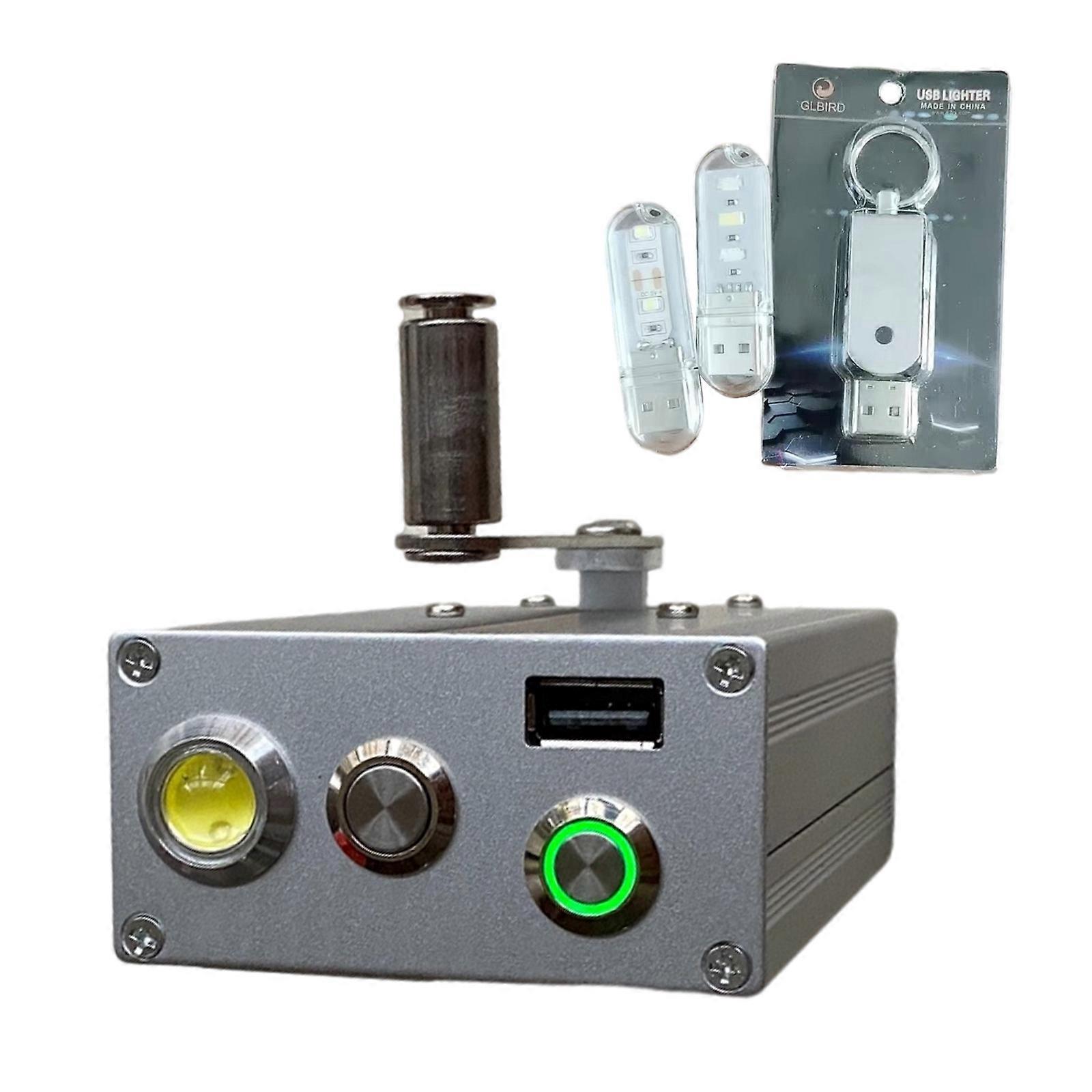 Bärbar Handvev Generator Bil Tändning 5V 1A USB-laddning Nödström ft