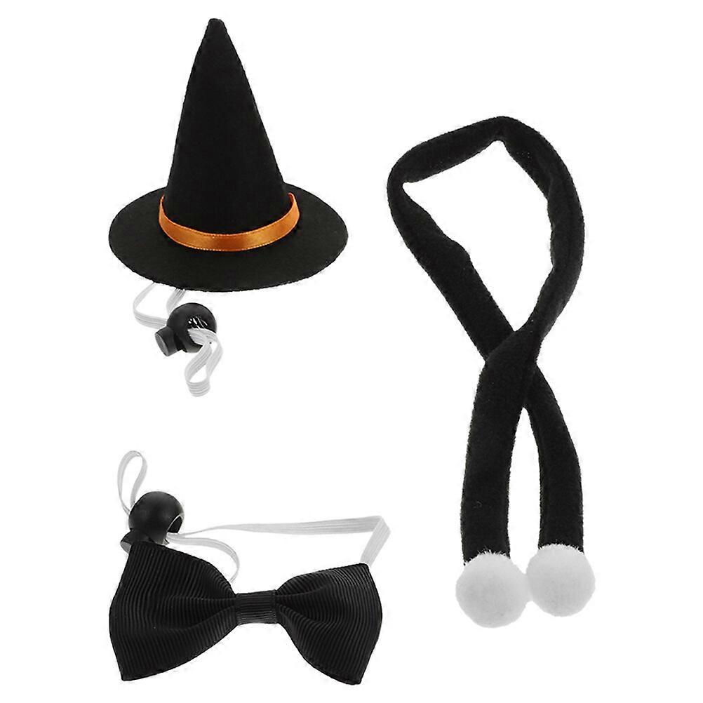 黒の衣装モルモットハロウィンコスチューム ひげを生やしたドラゴンハロウィンコスチューム 魔女の服ハムスター魔女コスチューム モルモットハット