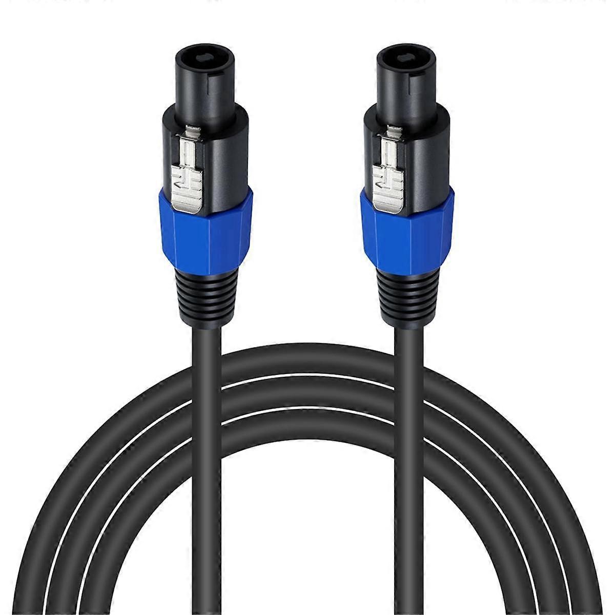 Speakon Cable 6ft Professional 18Guage Male to Male Audio Cord with Twist Lock for DJ Speaker&Ampli