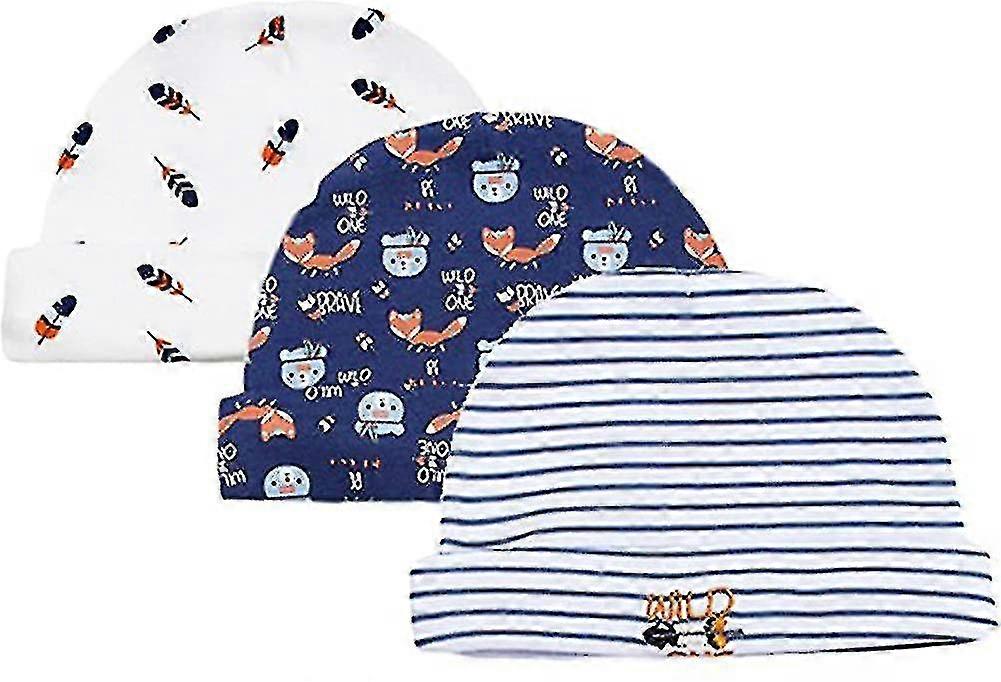 Chapeau en coton pour nouveau-né Casquette de nouveau-né, oreilles d’ours et nœud papillon élastique