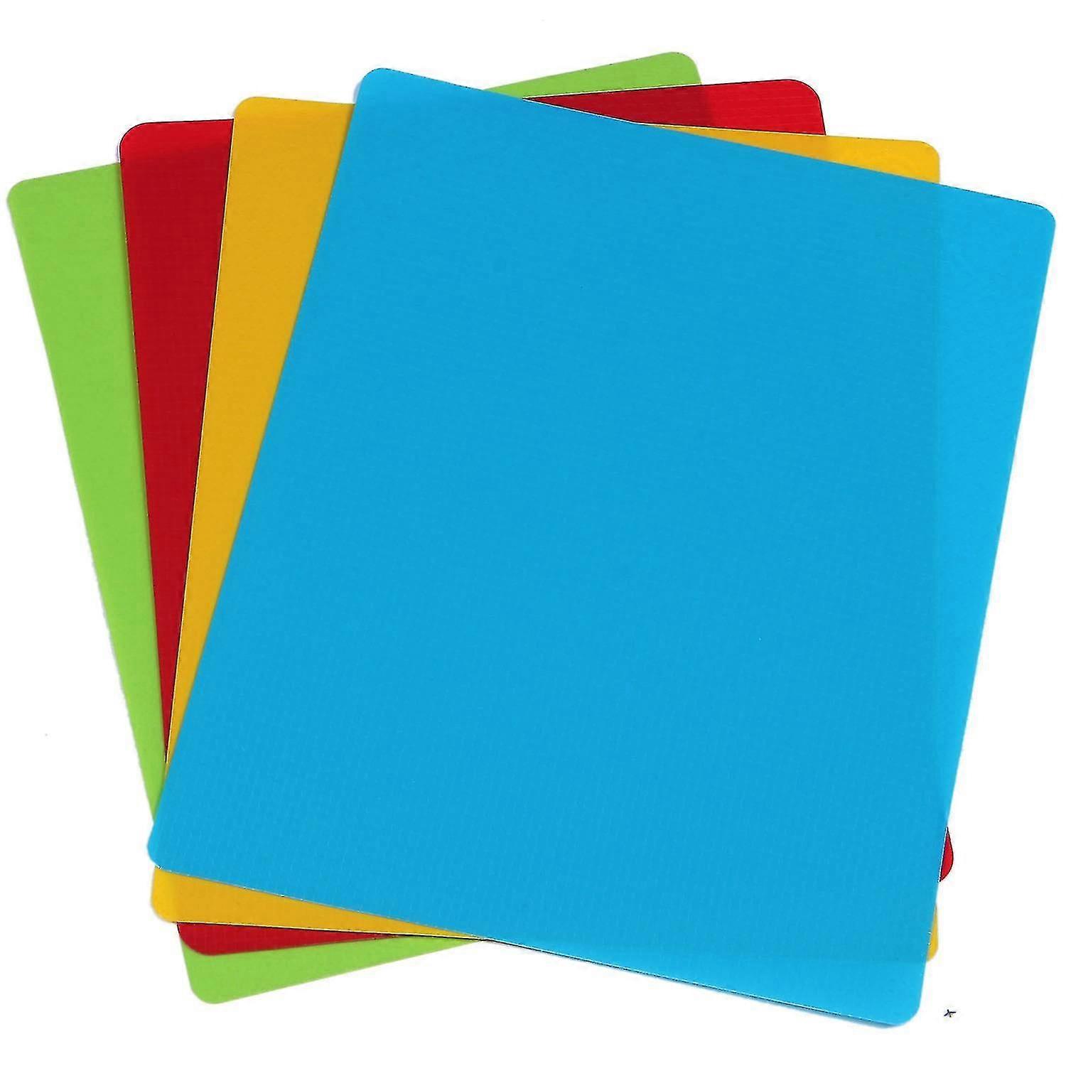 4 Pieces Non-slip Rectangular Plastic Cutting Mat Food Cutting Board