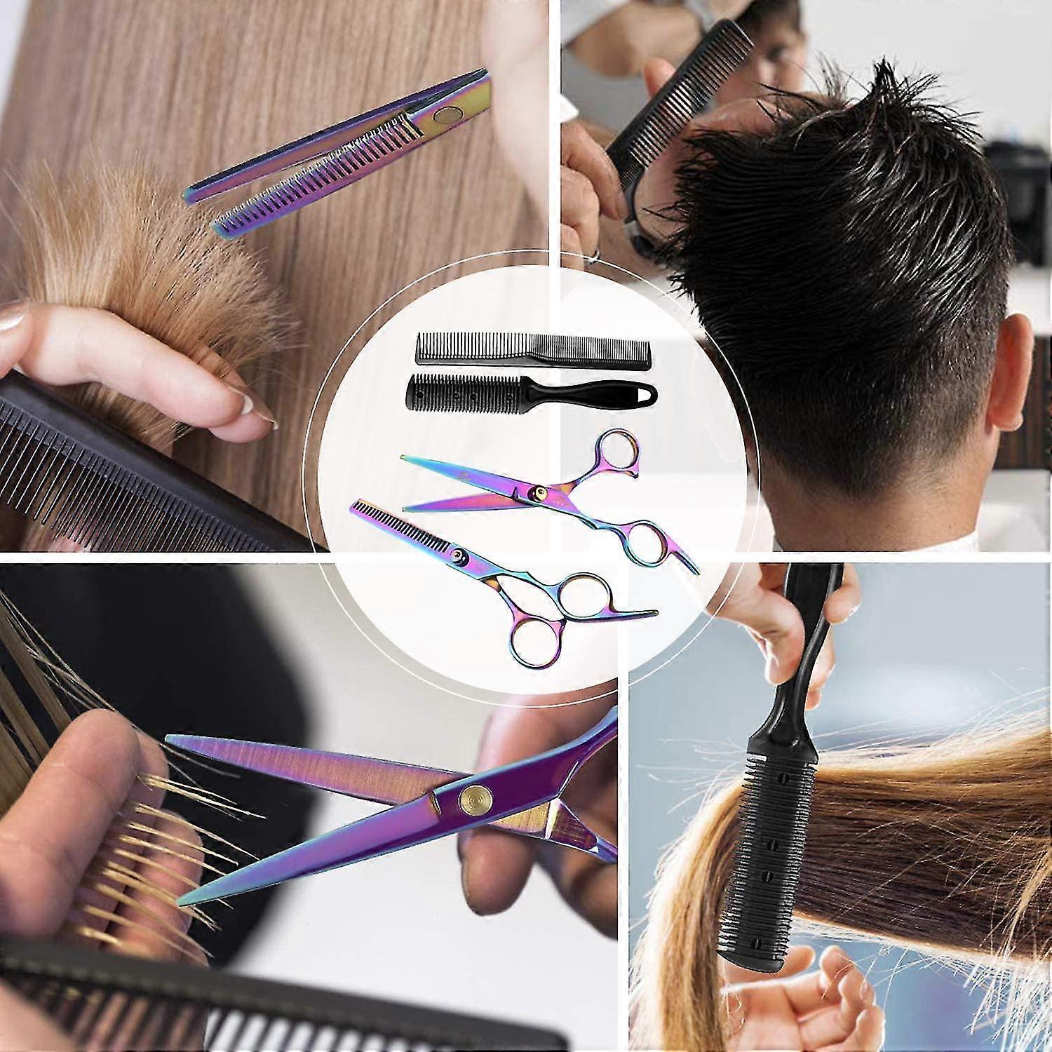 Professionelles Haarschneide-Set Mit 11 Teilen – Inkl. Scheren, Kämme, Umhang & Etui
