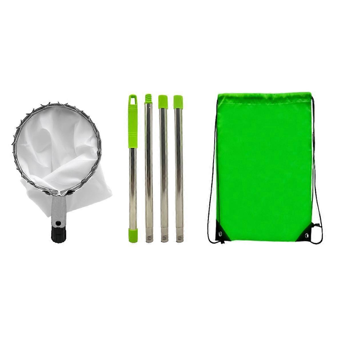 Fruit Picker with 4 Telescopic Pole Metal Fruit Picker Orchard Gardening Peach Picking Tools Garden