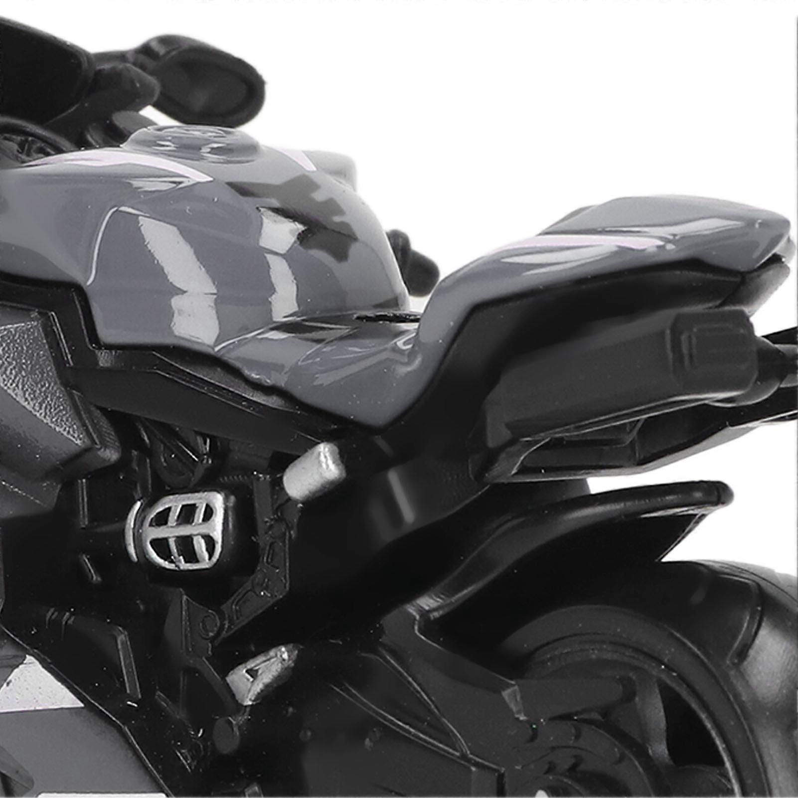 Jouet Moto En Alliage Pull-back - 5x6x9 Cm, Simulation Réaliste, Pour Enfants +3 Ans, Cadeau Anniversaire