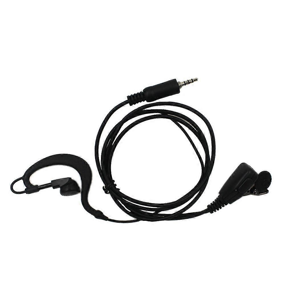G Shape Police Earpiece Microphone Headset Replacement For Yaesu Vertex Radio