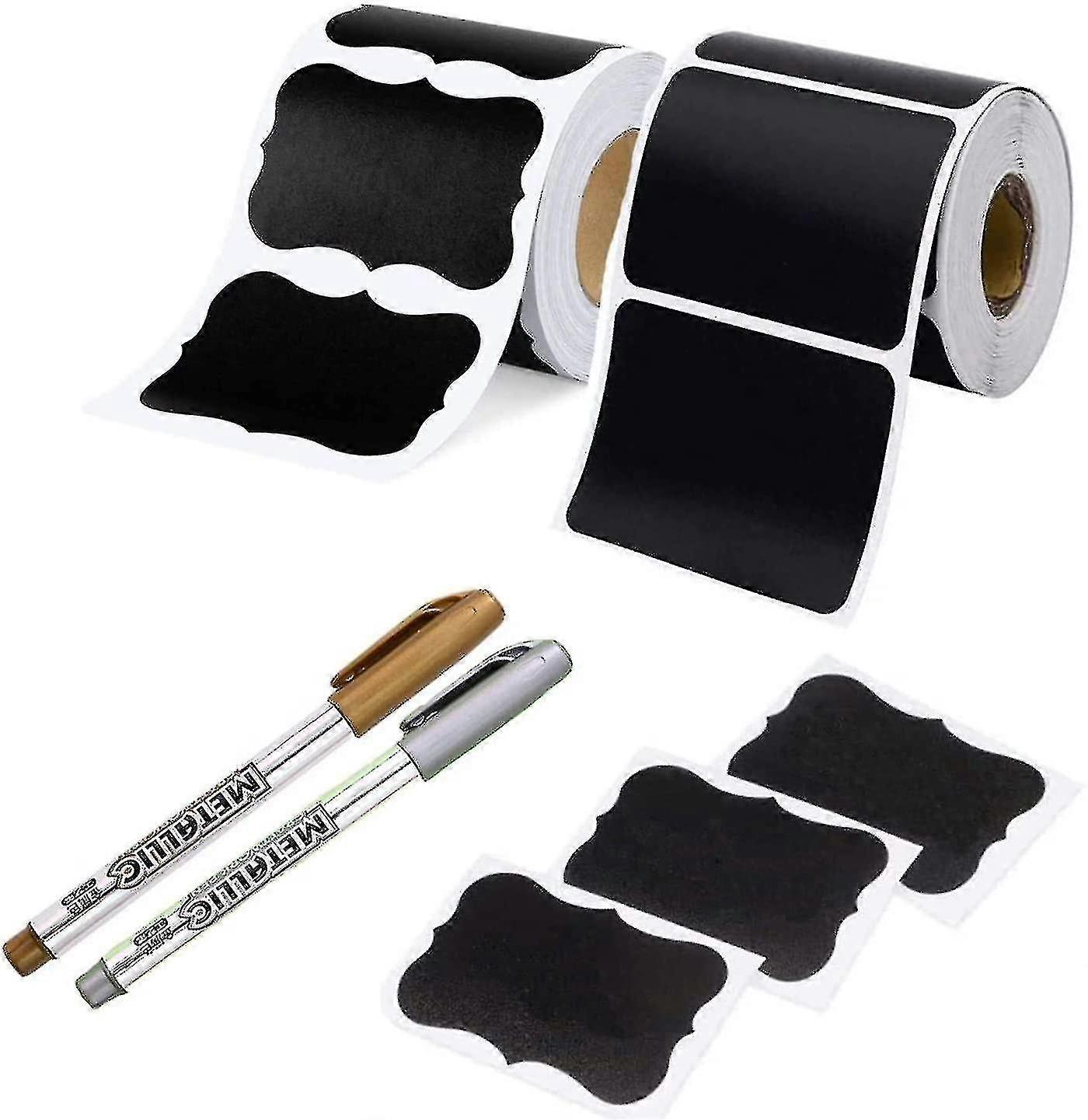 Chalkboard Labels,black Jar Label Stickers,waterproof Chalkboard Labels,reusable Chalkboard Stickers