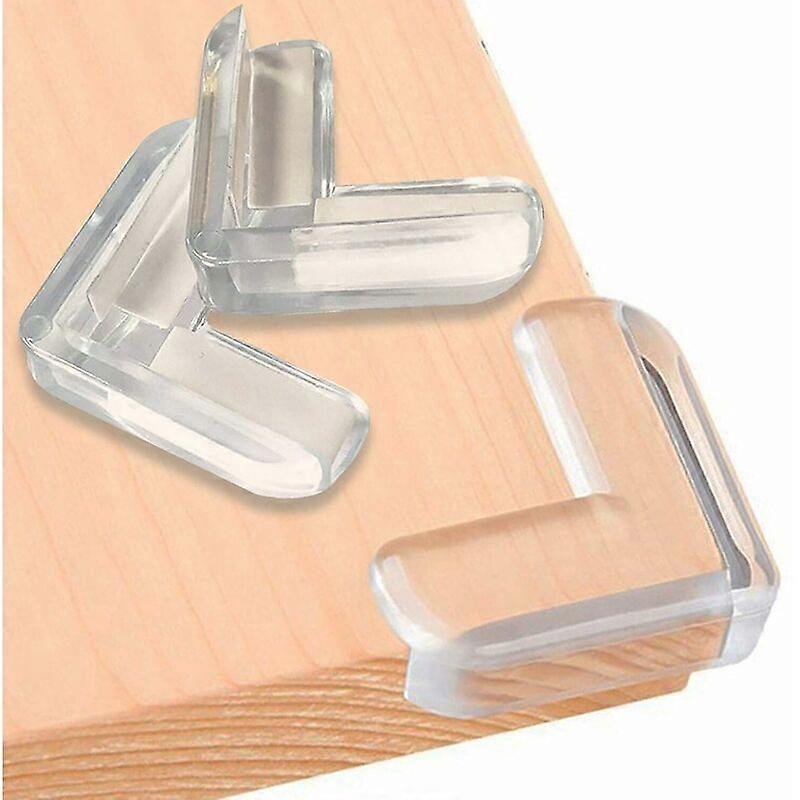 12 Pack Clear L Shaped Corner Protectors High Strength Adhesive Baby Resist