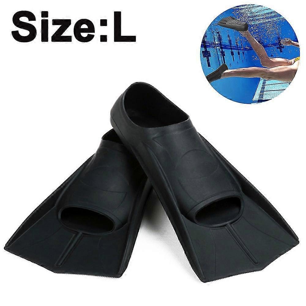 Svømning Træningsfinner Svømmesvømmefødder Rejsestørrelse Til Snorkling Dykning Pool Aktiviteter Mænd Kvinder Børn Nye tofarvede trendy design