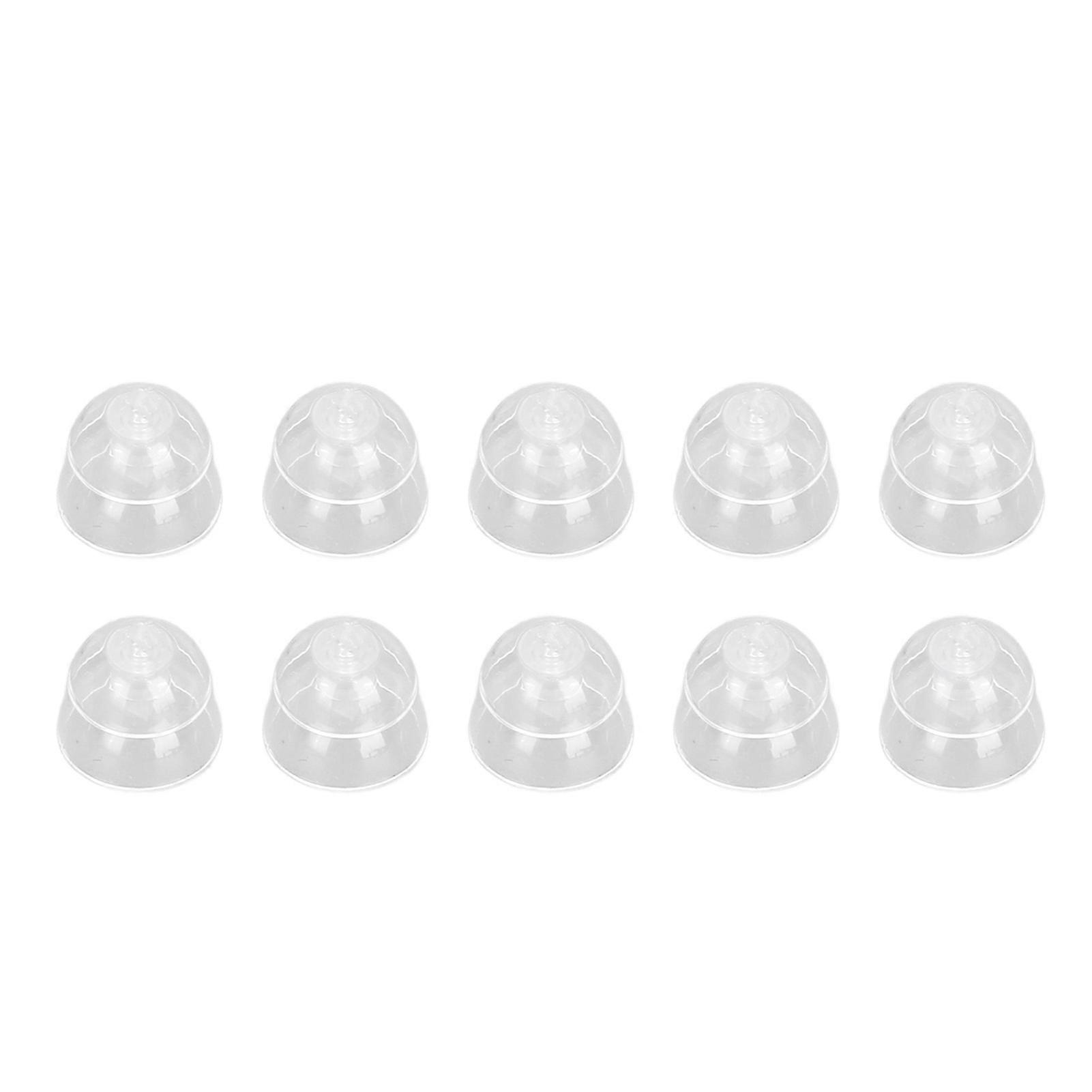 10Pcs Sound Amplifier Tips Silicone Anti Static Noise Reduction Double Layer Sound Aid Ear Piece Close Domes 10mm / 0.39in