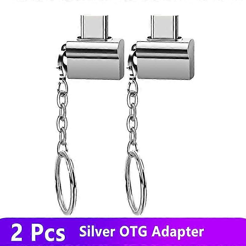 EVAGO Keychain With Cable And Otg Plug For Usb Type-c Key, C-type Adapter With Mouse And Keyboard Converter, Portable Flash Disk Format, Pd Charger