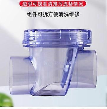 PVC Check Valve for Plumbing Anti-Backflow Valve Water Pipe Fitting Clear Check Valve for Toilet Sewer Pipe Transparent Check Valve